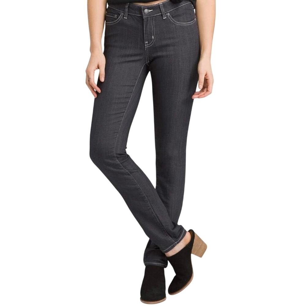 prAna Kayla High Rise Jeans Women's 8 Regular 29 Charcoal Grey Denim Solid